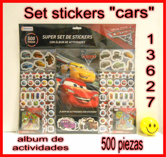 Imagen de SET DE 500 STICKERS GRANDES "CARS 7.24